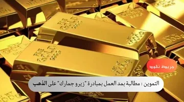 التموين مطالبة بمد العمل بمبادرة زيرو جمارك على الذهب